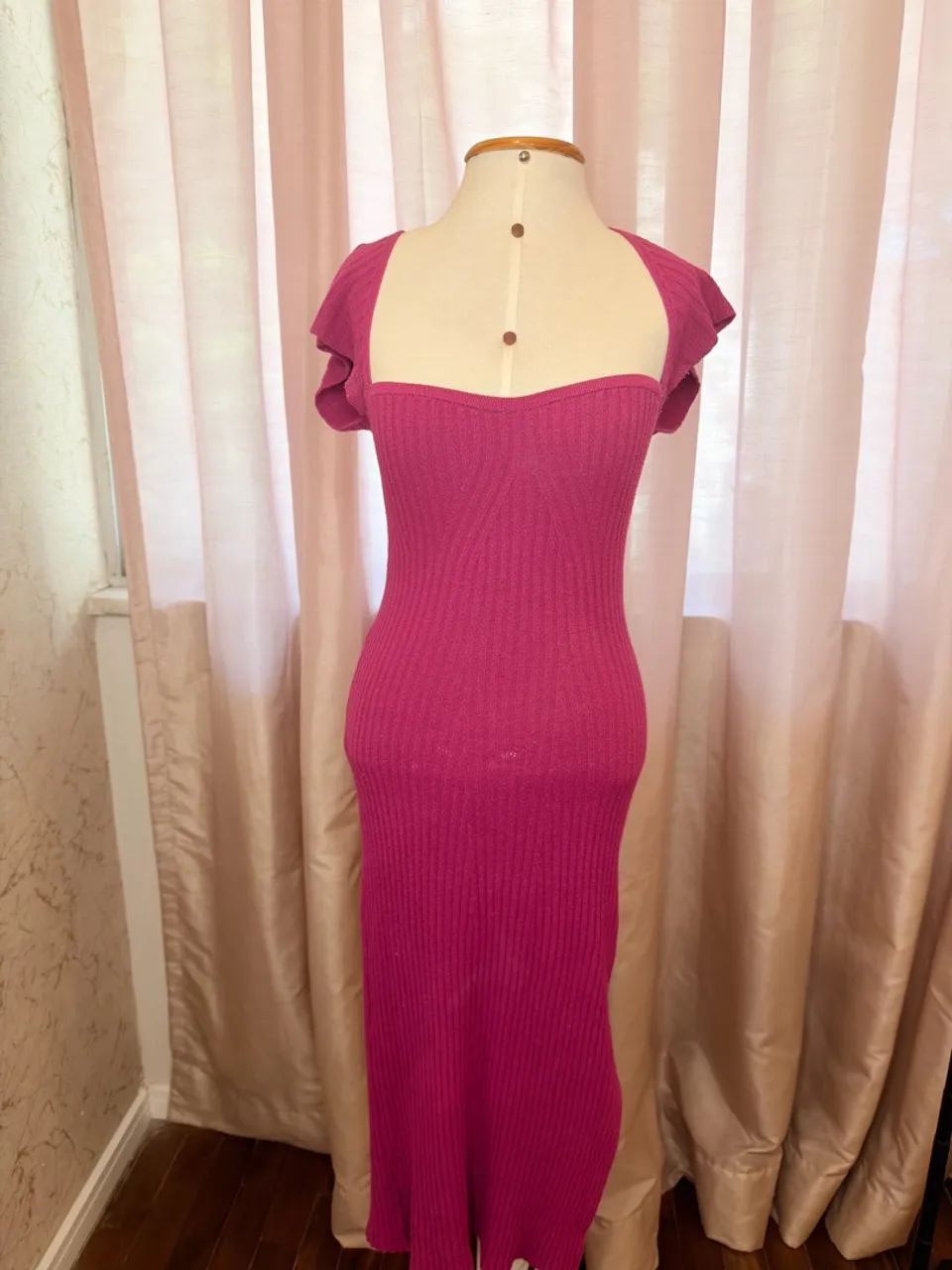 Vestido tricô modal