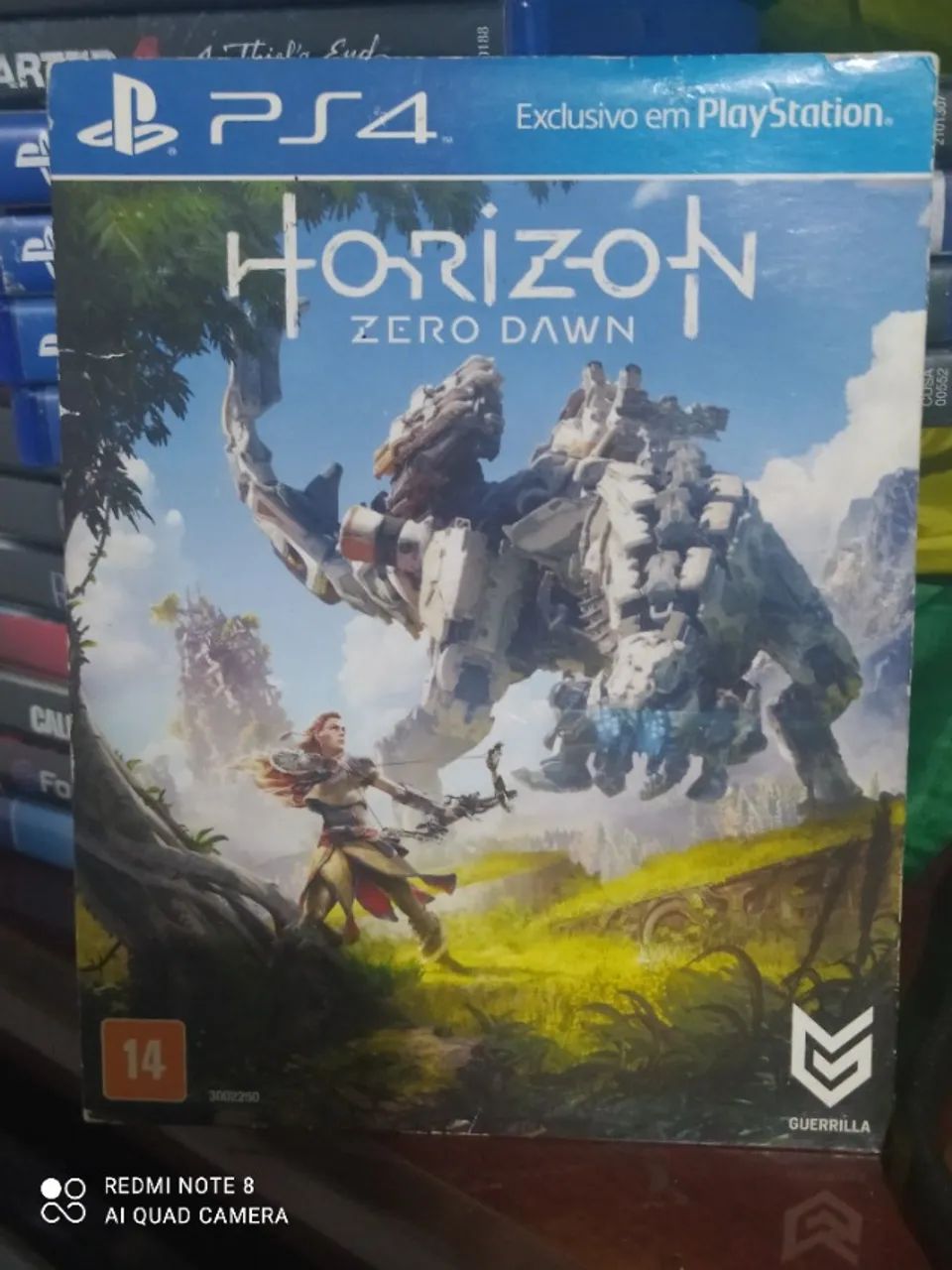 Horizon Zero Dawn capa de papelão (usado)   