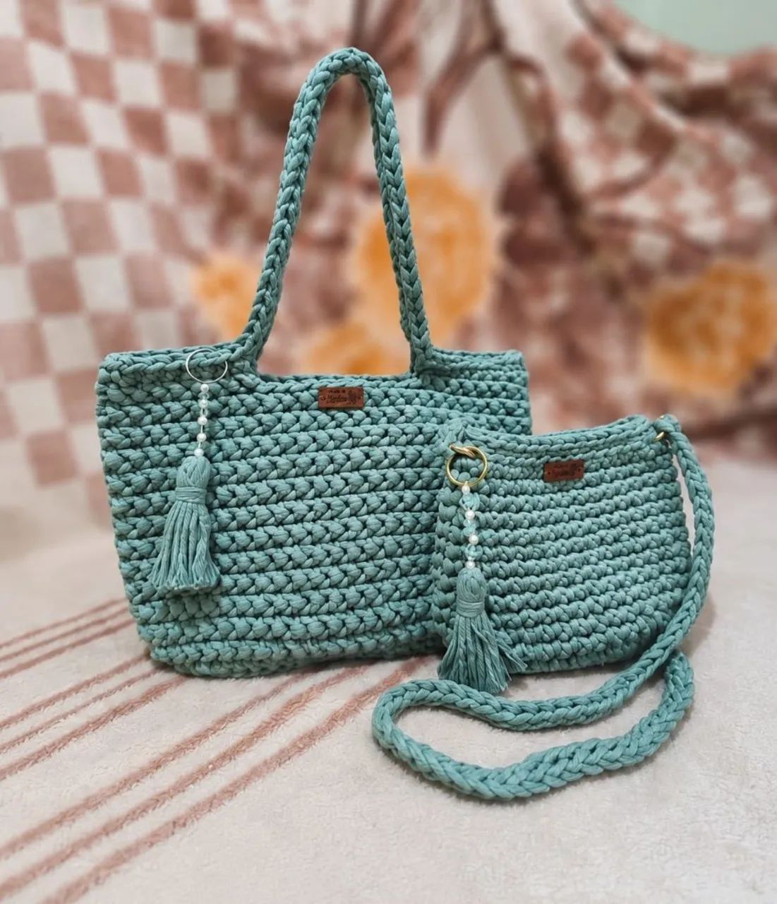 Bolsas em crochet - Foto 3