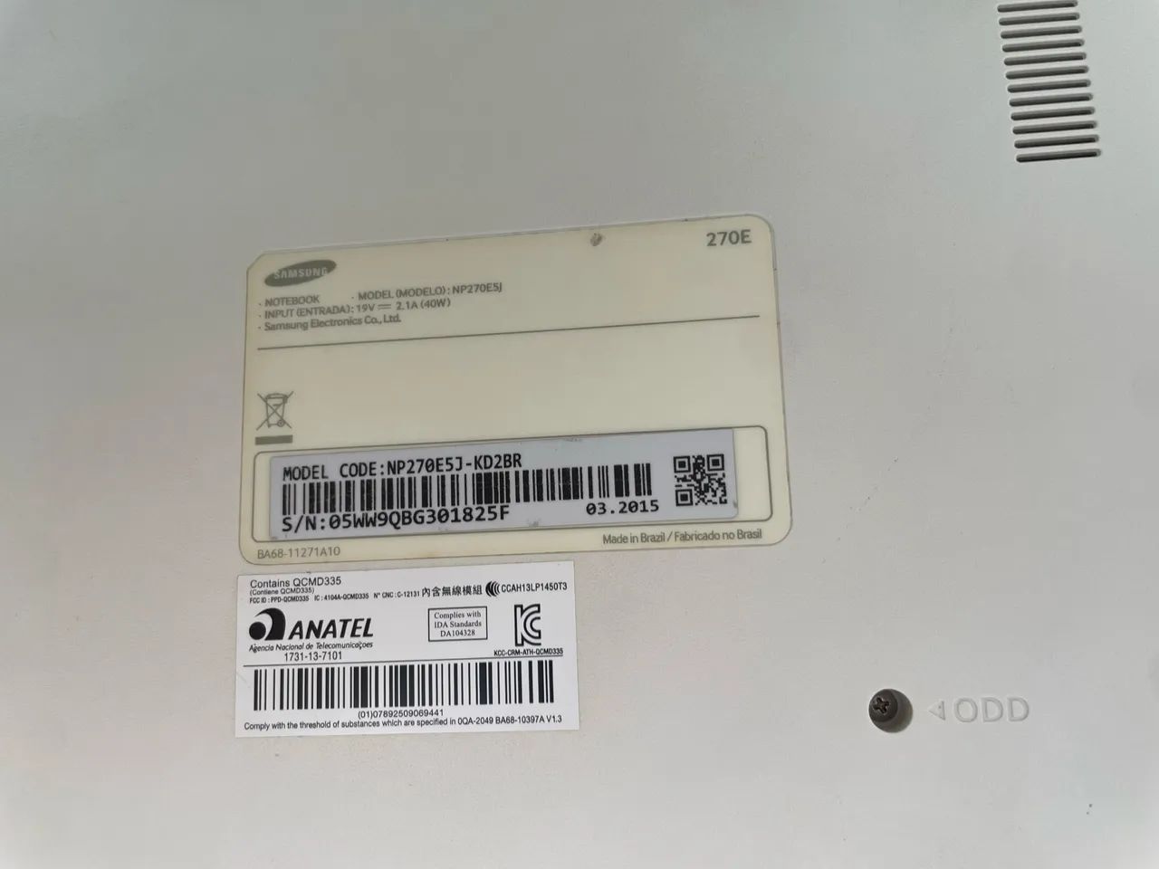 Notebook Samsung NP270e5j Core Intel i5 1TB 15.6? Branco - Foto 3