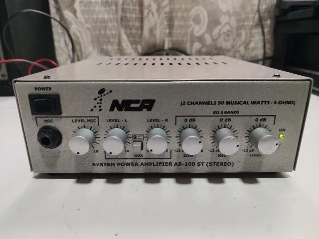 Amplificador Nca Ab-100 St Stéreo Bom Estado Funcionando
