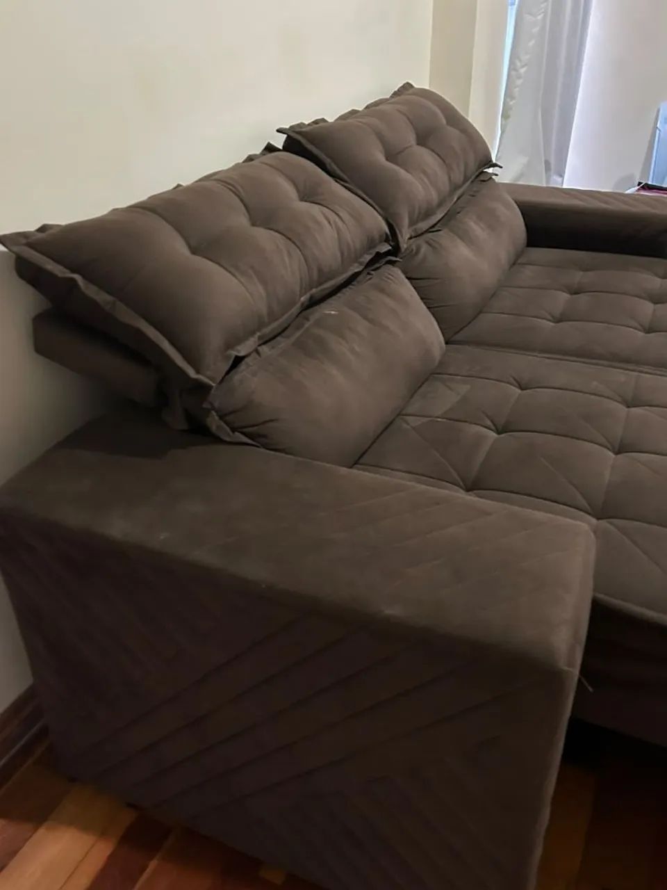 Sofá retrátil 2 lugares usado. - Foto 3