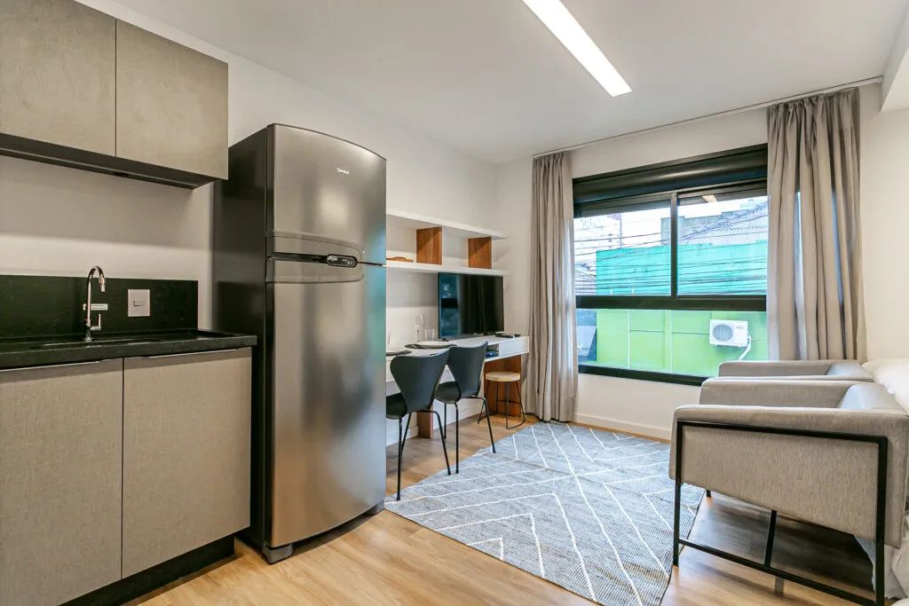 Studio moderno e funcional no centro de Florianópolis  HLS Studios - Foto 5