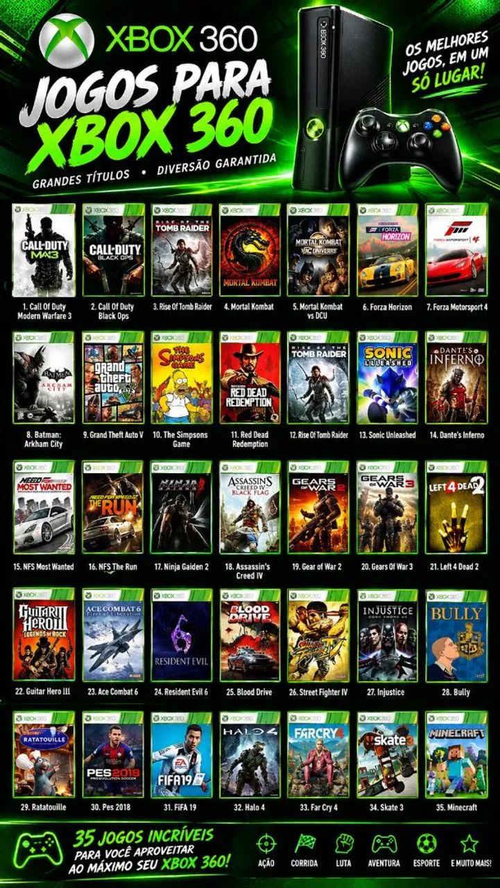 Hd interno Xbox360 com 35 jogos original - Foto 2