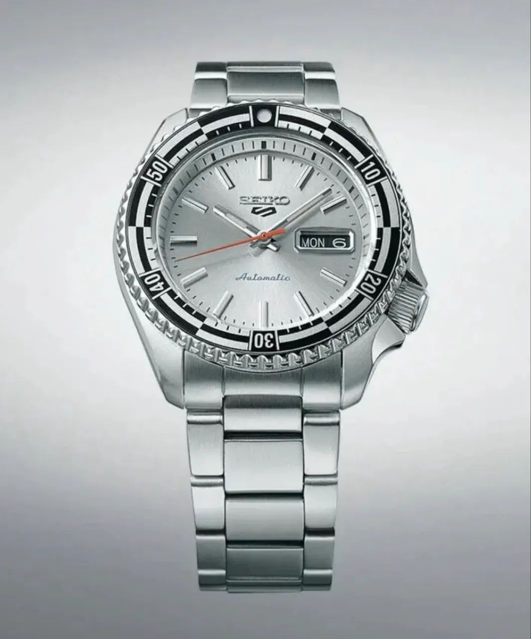 Relógio Seiko 5 Sports Automático Cinza Aço Inox - Acessórios