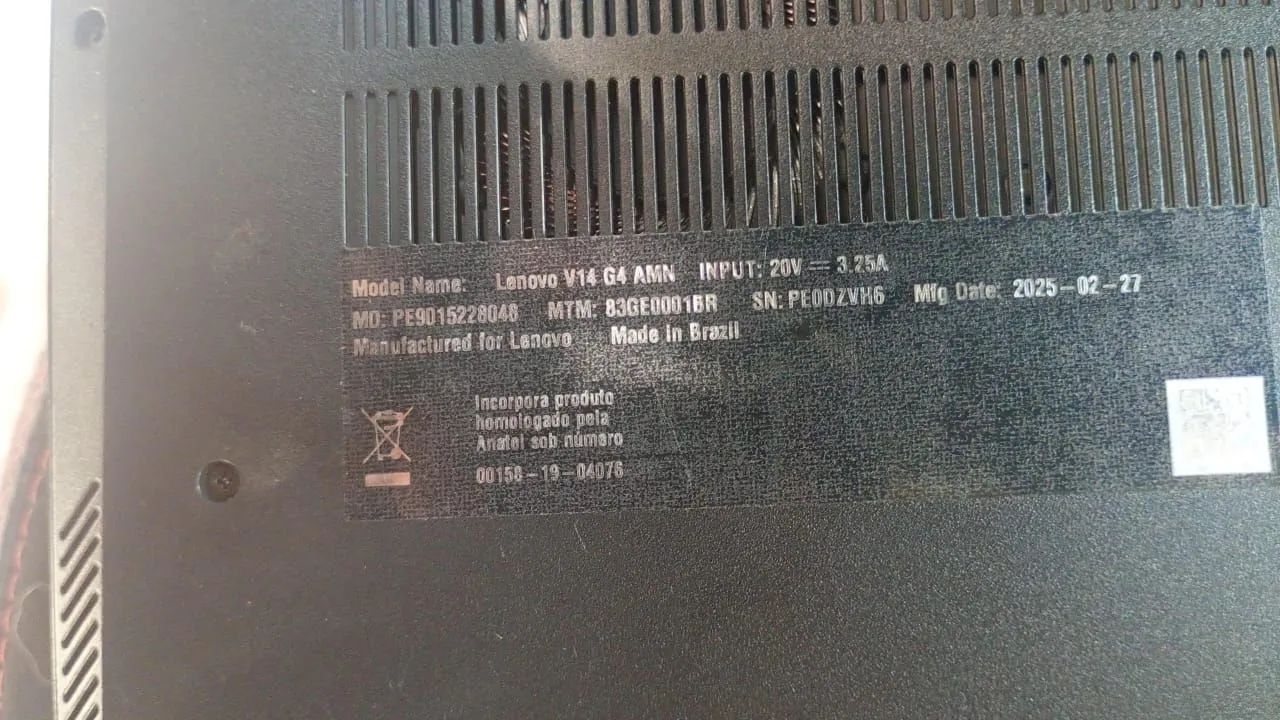 Notebook Lenovo V14 G4 AMN - Ryzen 5 - Ótimo Estado - Foto 2