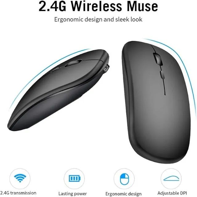 MOUSE SEM FIO RECARREGÁVEL  - Foto 3