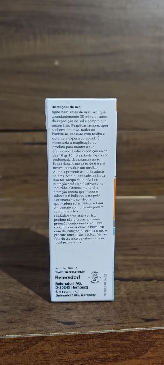 Eucerin Sun Hydro Fluid FPS 70 de 50ml Cor Média - Foto 3