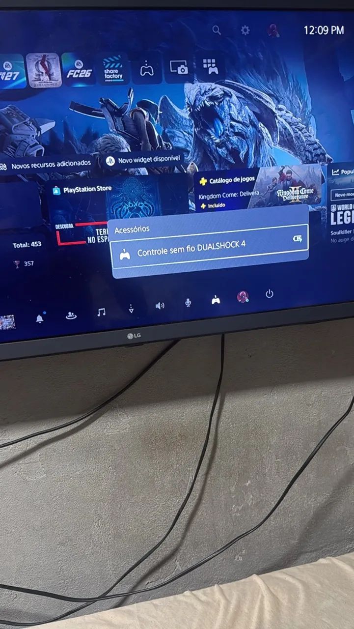 Controle de PS4 com carcaça de PS5 - Foto 4