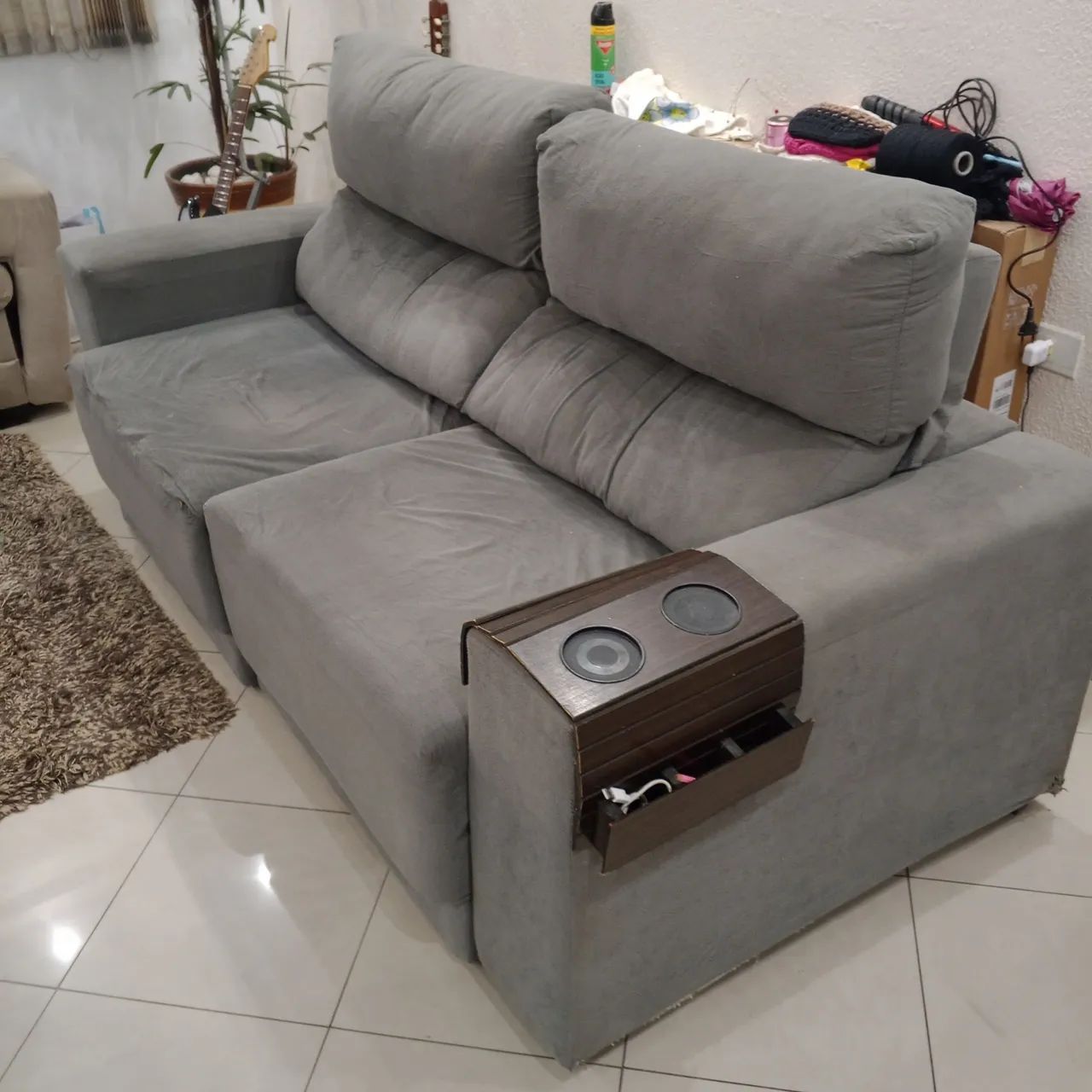 Sofá retrátil de 3 lugares  - Foto 5