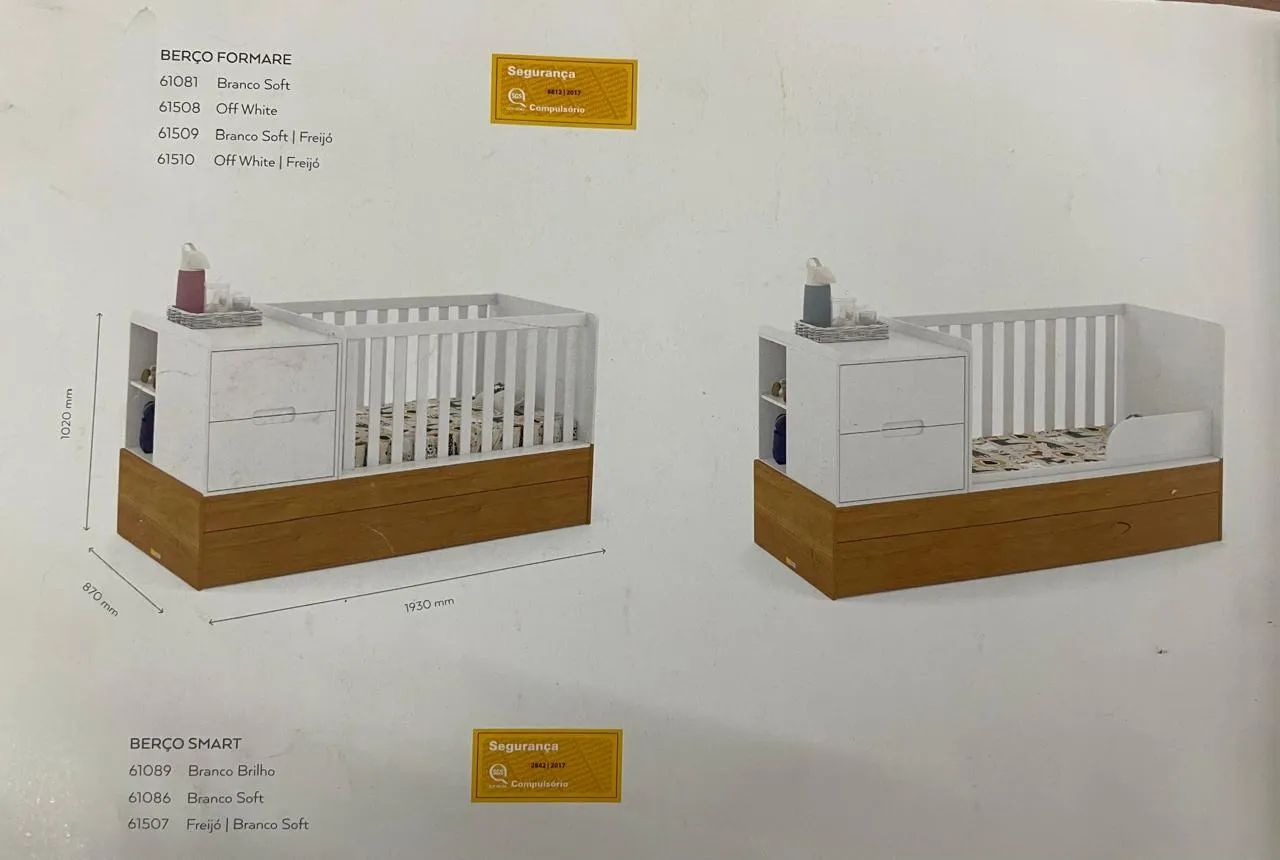 Conjunto Berço Bi/Cama e guarda-roupa - Foto 2