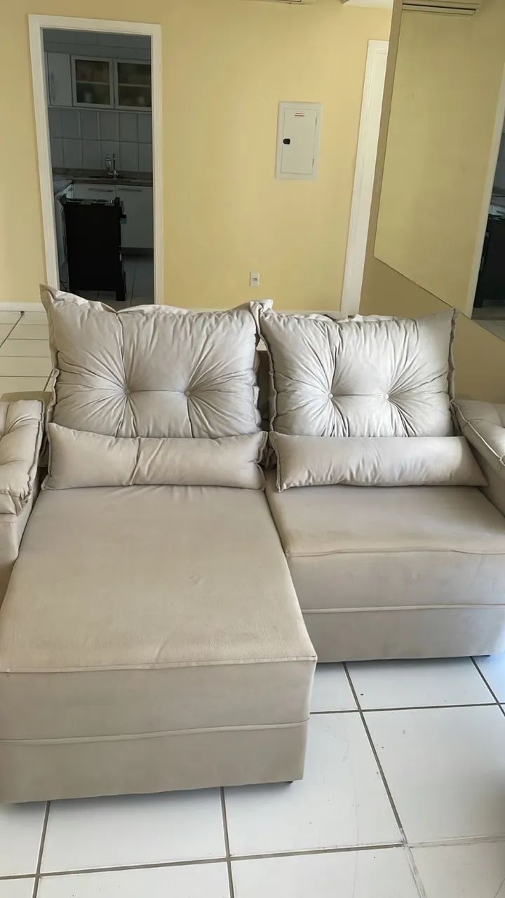 Sofá retrátil reclinável várias cores disponíveis +entrega grátis 