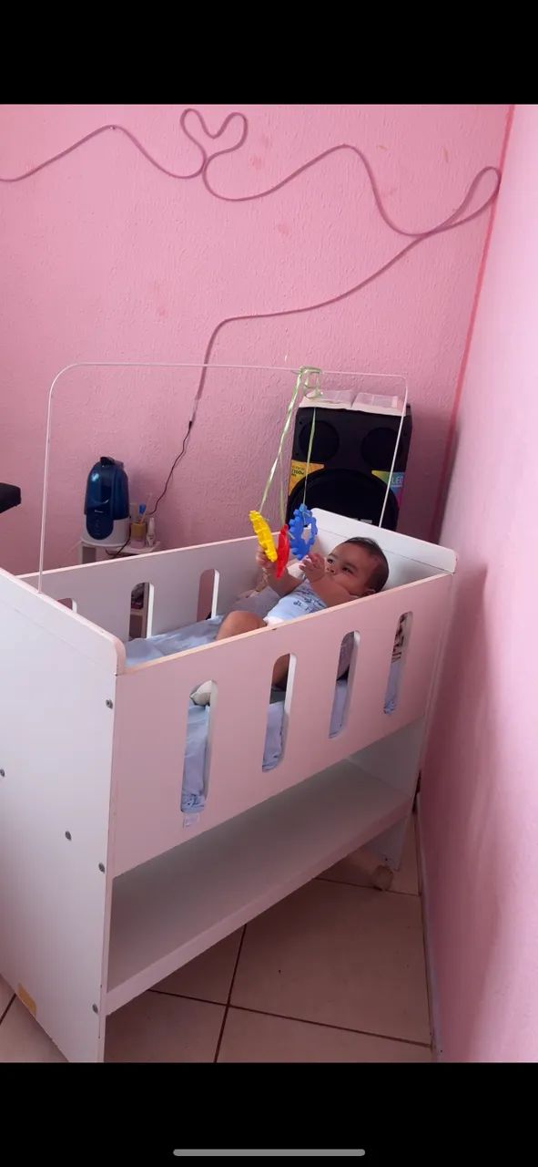 Mini berço com colchão 