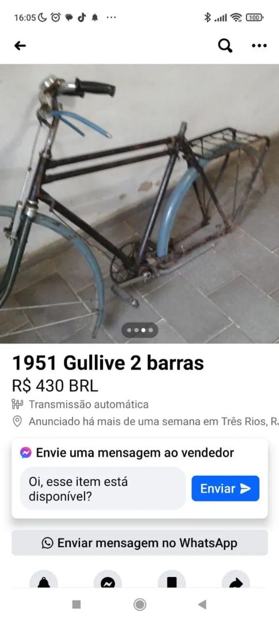 Bicicleta antiga Gulliver  - Foto 3