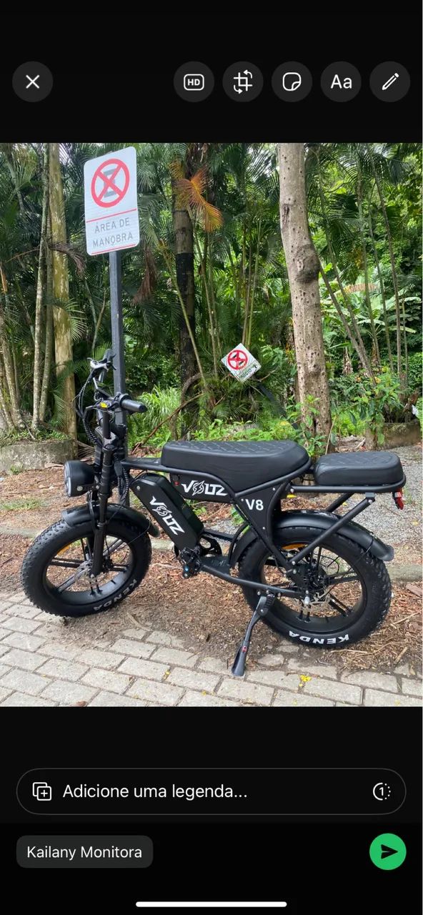 Bike elétrica V8 Plus