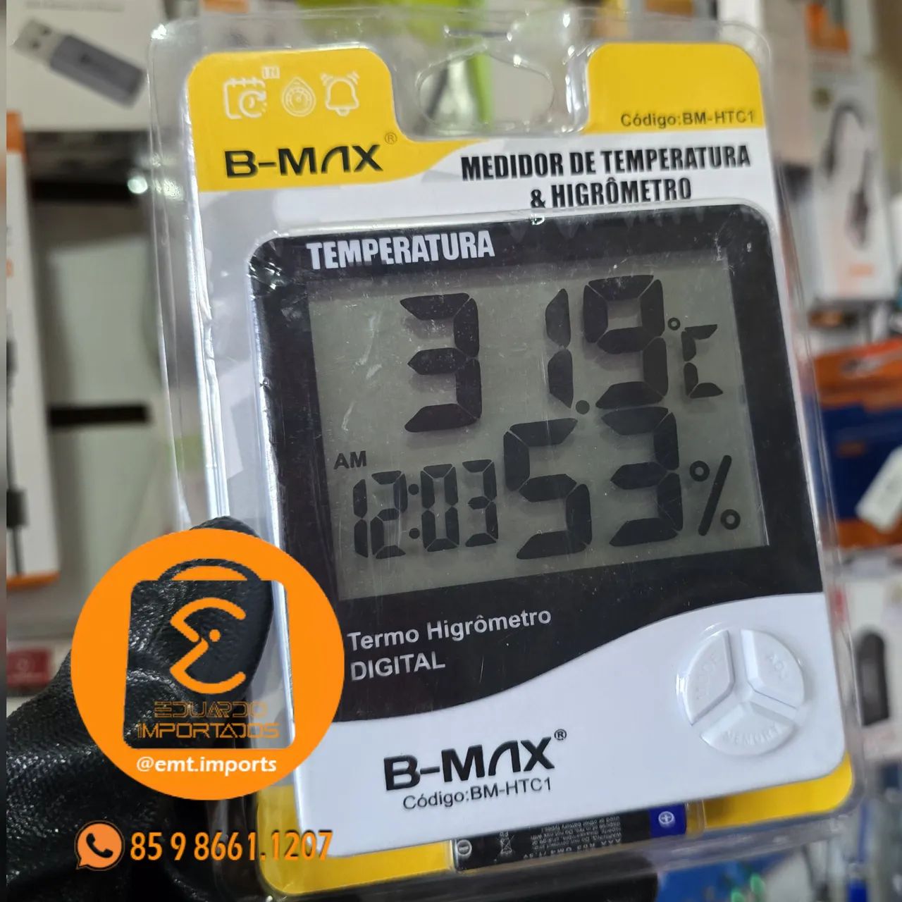 Digital Hygrometer Thermometer, Temperature and Humidity Meter, B-MAX