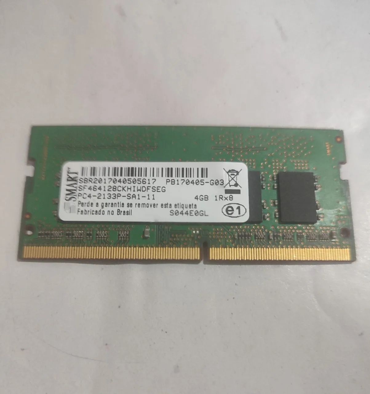 Memória RAM verde 4GB DDR4 2133MHz SMART notebook  - Foto 2