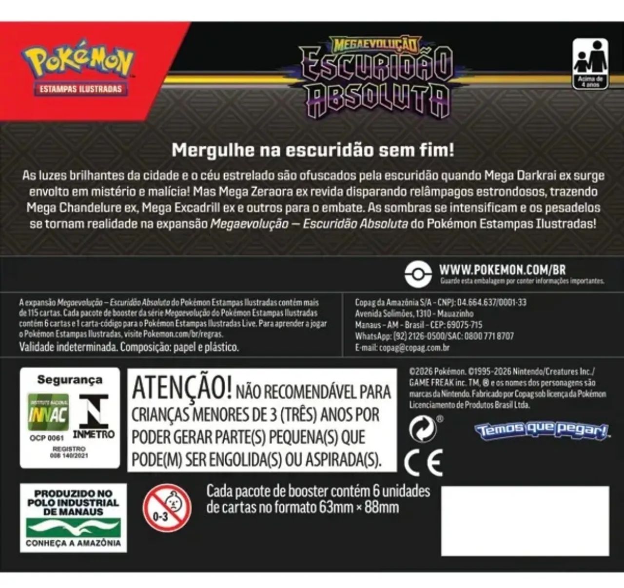Box Display Pokémon ME05 Escuridão Absoluta - Foto 3