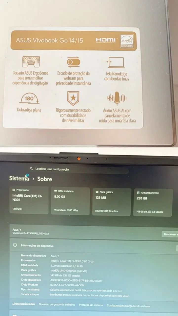 Notebook Asus Vivobook Go 15 - Foto 2