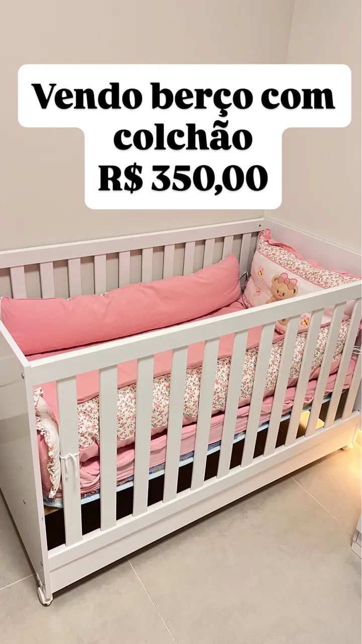 Berço MDF branco