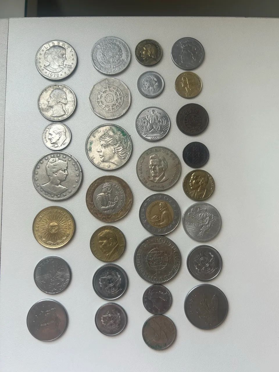 Coleção de 30 moedas antigas variadas lote 1 - Foto 3