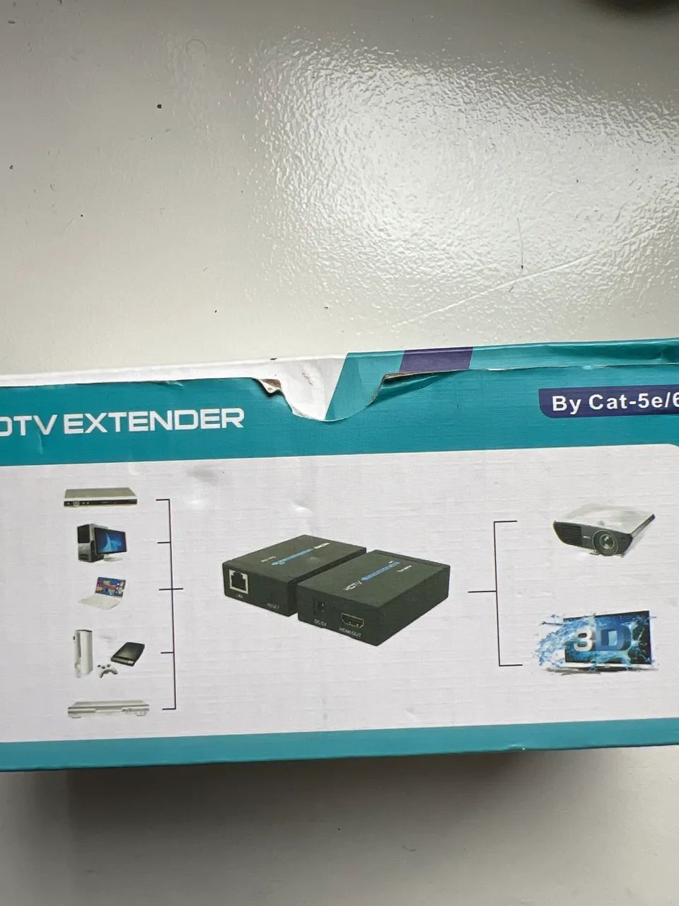 Extensor Hdmi 60m via Cabo De Rede - Foto 3