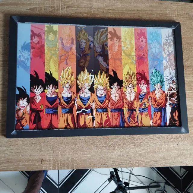 Quadro a evolução de goku dragonball - Foto 2