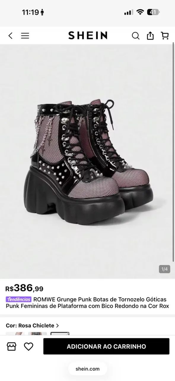 ? BOTA PLATAFORMA ROCKER ? ESTILO E ATITUDE! ? - Foto 2