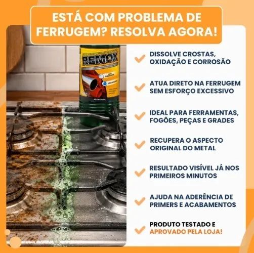 Removedor de ferrugem 250ml Remox TBR - Foto 4