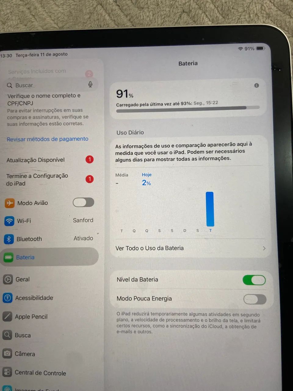 iPad 10 64gb muito novo + Ipencil + teclado - Foto 3
