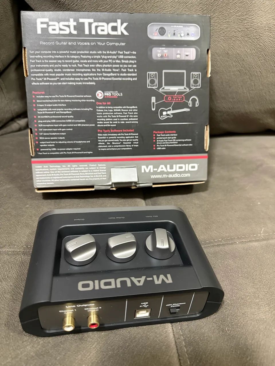 Interface M-audio Fast Track Placa USB451188057336064001