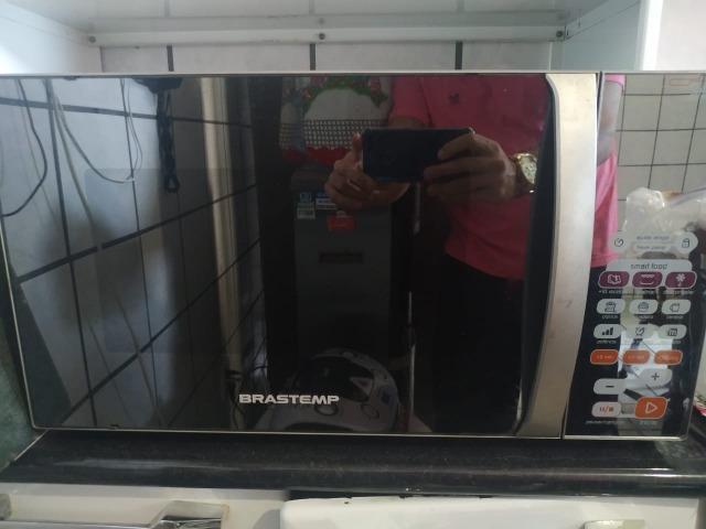 Microondas Brastemp Inox 38L 220V Semi Novo - Foto 4