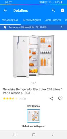 Geladeira nova na caixa com nota fiscal - Foto 3
