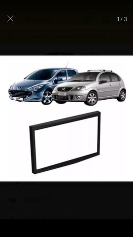 Moldura dvd 2 Din padrão Japonês Citroen C3 Peugeot 307