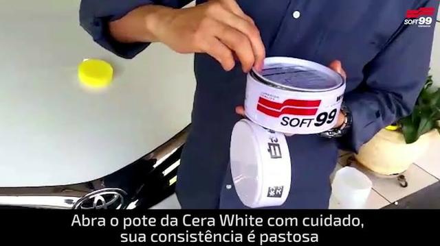 Cera Carnaúba Carro Branco Premium Soft99 350g Importada Original - Foto 2