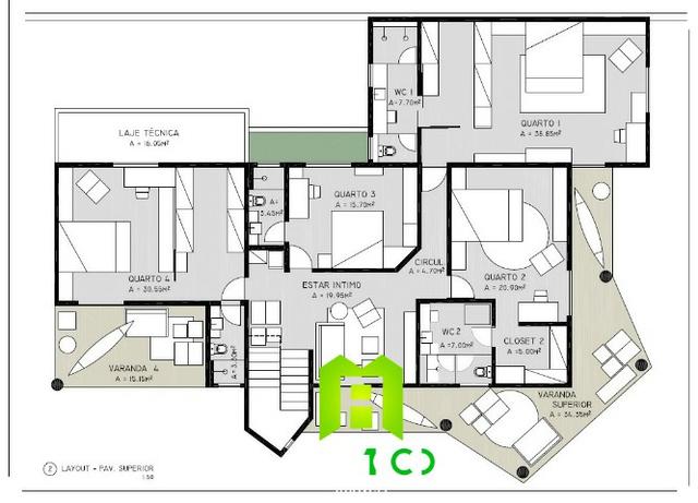 CA0164 - Excelente casa duplex com 480 m² de área construída no Bairro Dunas - Foto 10