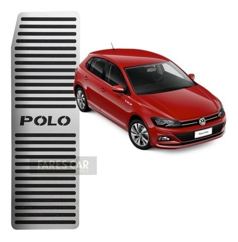 Descanso De Pé Volkswagen Polo Aço Inox Escovado  2017/