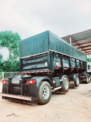 Carreta caçamba basculante deslizante vanderleia 