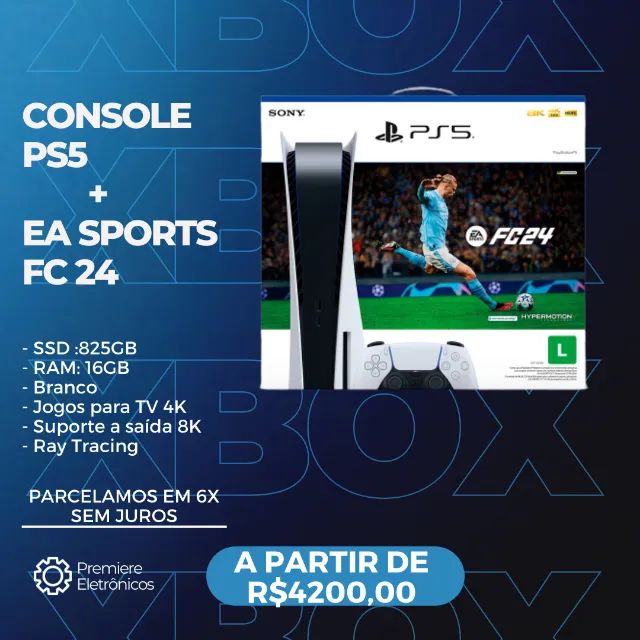 Console Playstation 5 Disco -2 Controles Ps5 + Ea Sports Fc 24 1