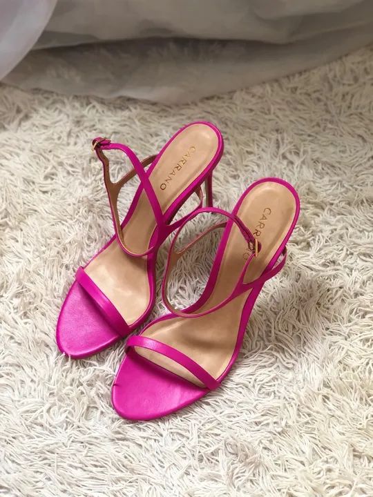 Sandália Salto Alto Rosa CARRANO  - Foto 4