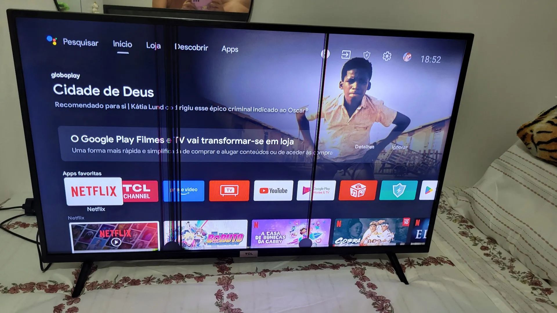 TV TCL com defeito na tela - Foto 2