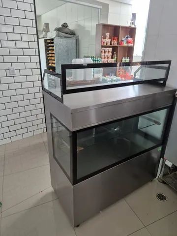 Vitrine refrigerado - 100% aço inox interno e externo- sob medida  - Foto 3