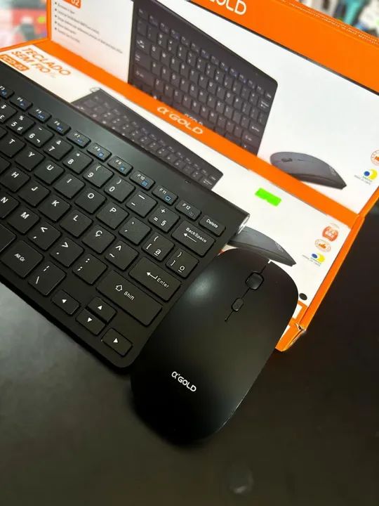 Kit Teclado e Mouse Sem Fio GOLD TCD-02 - Foto 2