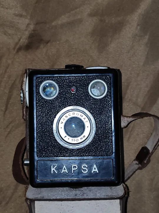 Máquina fotográfica antiga Modelo KAPSA PINTA VERMELHA - Foto 2