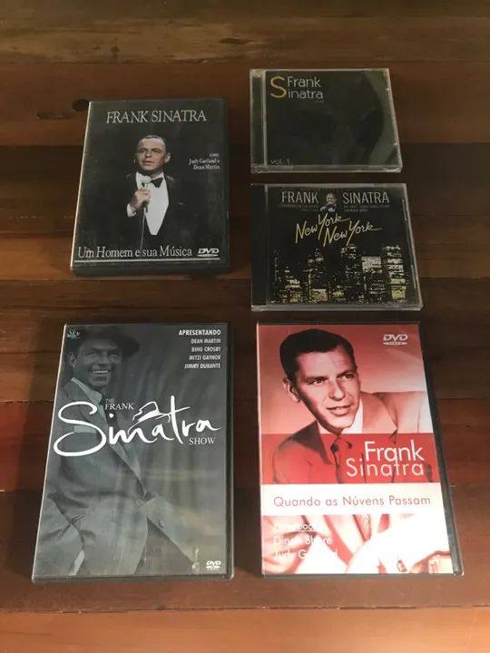 Frank Sinatra - Lote c/ 2 CDS + 3 DVDS
