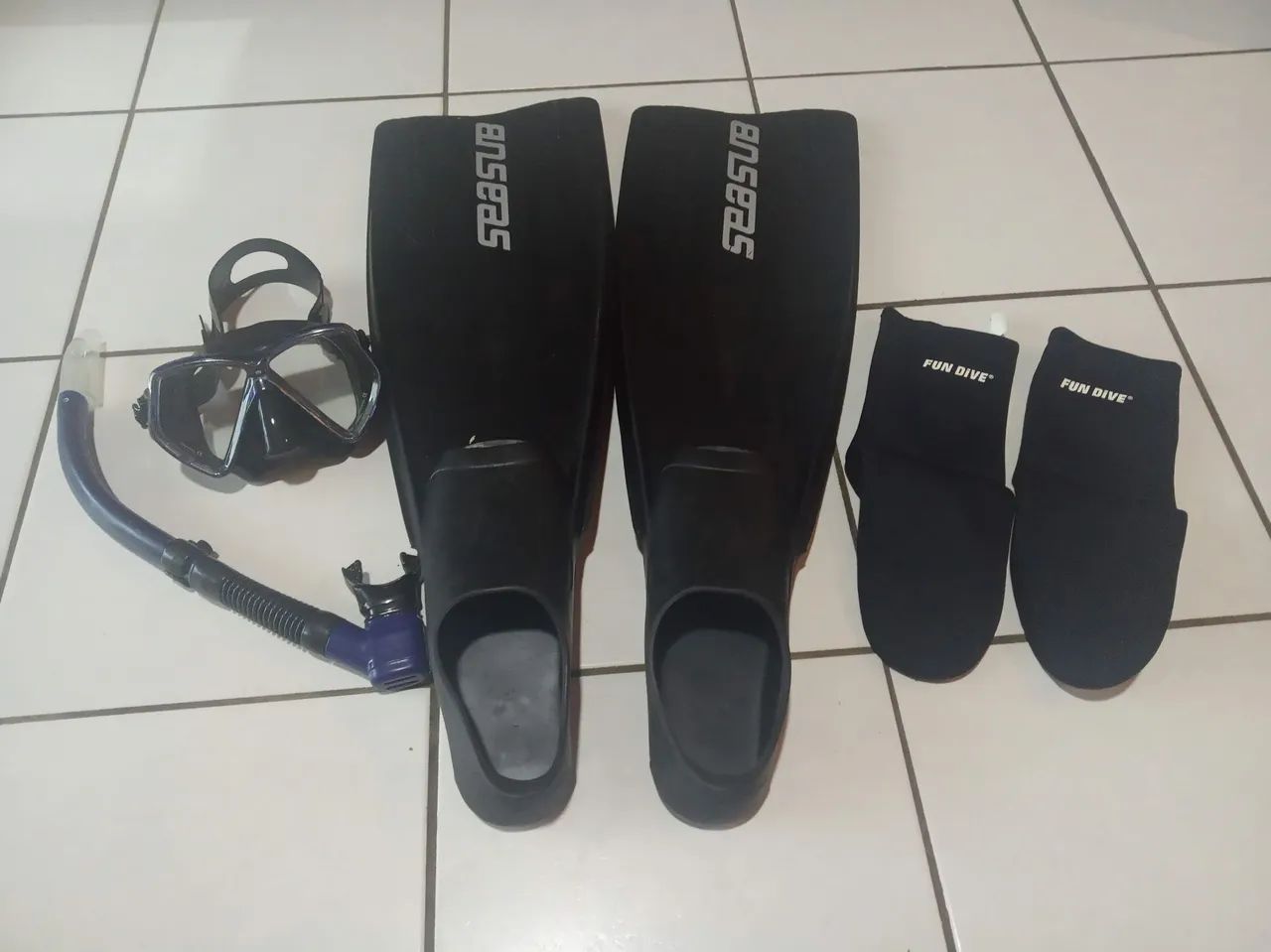 Nadadeiras e Máscara 