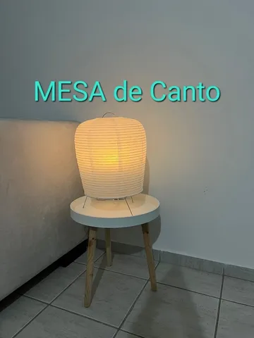 Mesa De Cabeceira Pequena Moderna Mesinha Lateral Cama Quarto Decore C/  Gaveta Pés Retrô Anti-Umidade - Preto -Lojas Rpm