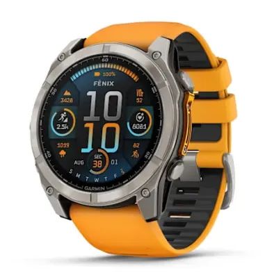 Smartwatch Fenix 8 - 51mm Amoled Orange Titanium Sapire 010-02905-10 - Foto 3