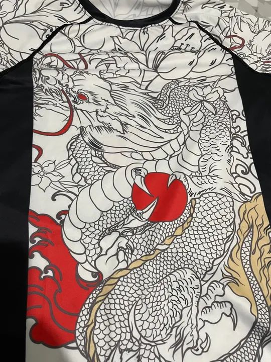 Rash guard jiu jitsu japa dragão  XL - Foto 6