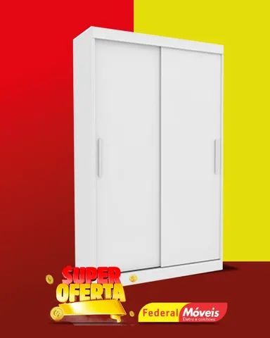 Guarda Roupa Solteiro 2 Portas 2 Gavetas Super Lindo Fazemos Entrega 